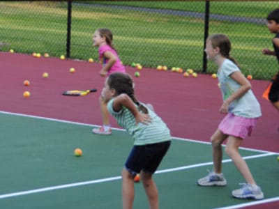 Young children take advantage of instructional programs offered at Copper Hill Country Club.